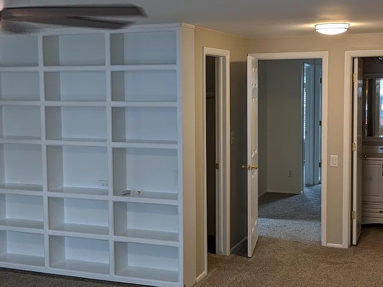 Primary Suite - built-in bookcase