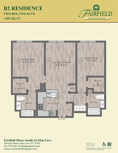 Floor plan B2 South FR 2 Bedroom|2 Bath