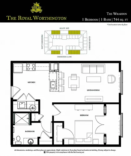 Floor plan Furnished Wharton