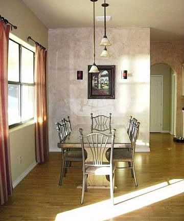 Dining with lake view