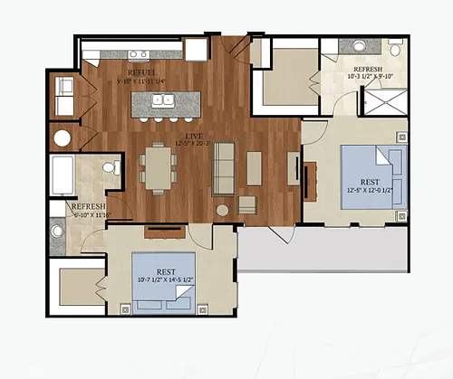 Floor plan B2