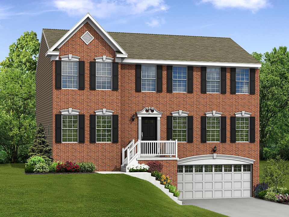 Elevation G Opt Brick Front Garage Door