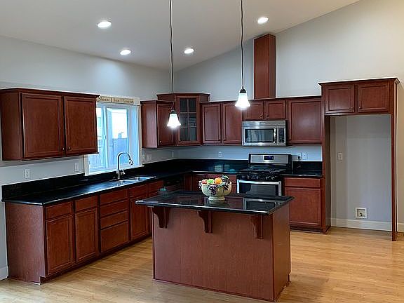 Bamboo floors in kitchen