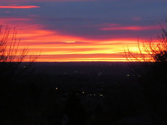 Sunset from front porch
