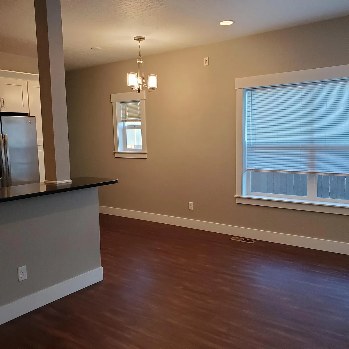 From the Front door looking into the LR/Dining/Kitchen area. - 2335B Mount Ave