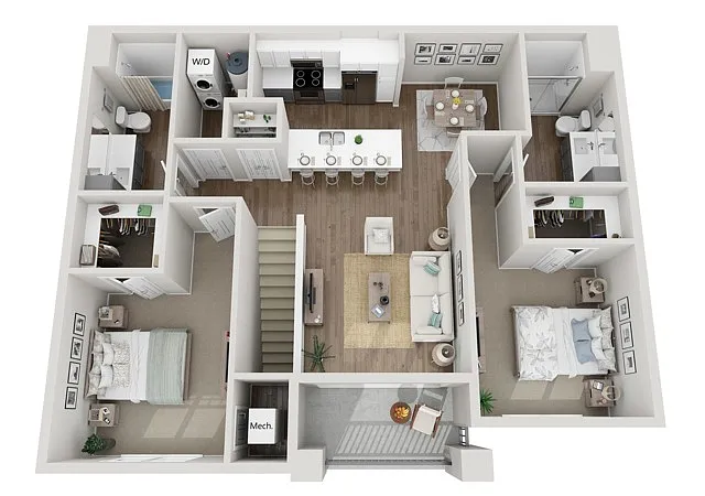 Floor plan 2K
