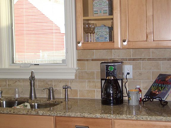 Travertine Backsplash