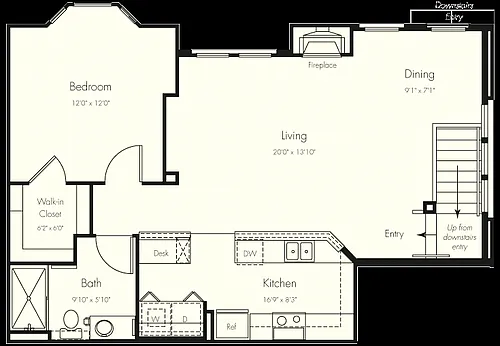 Floor plan 1AD