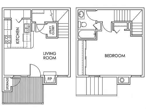 Floor plan One Bedroom