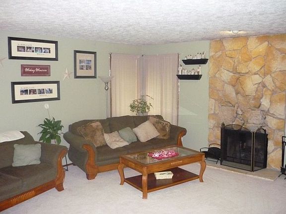 Open and sunken living room