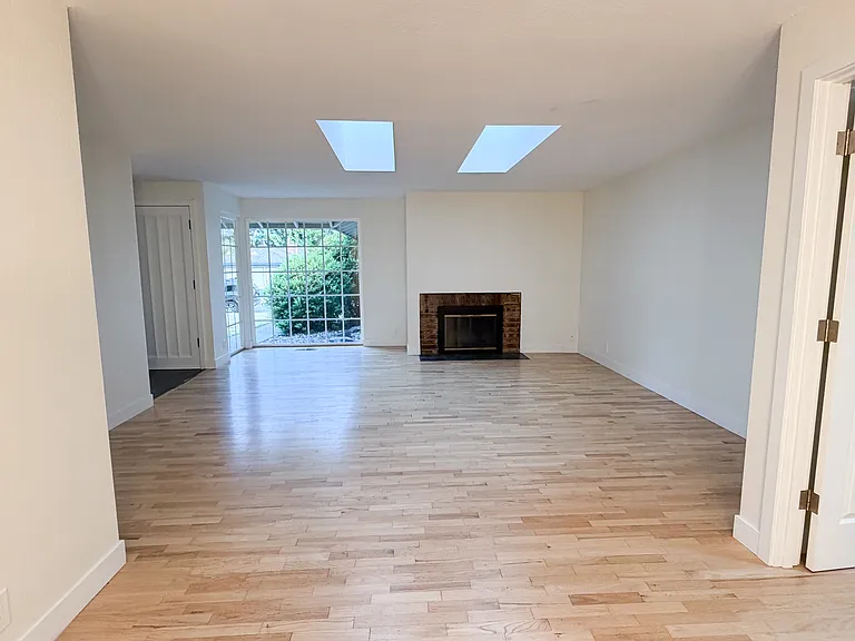 Living room looking out to the front yard