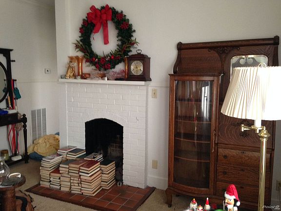 Gas fireplace in living room