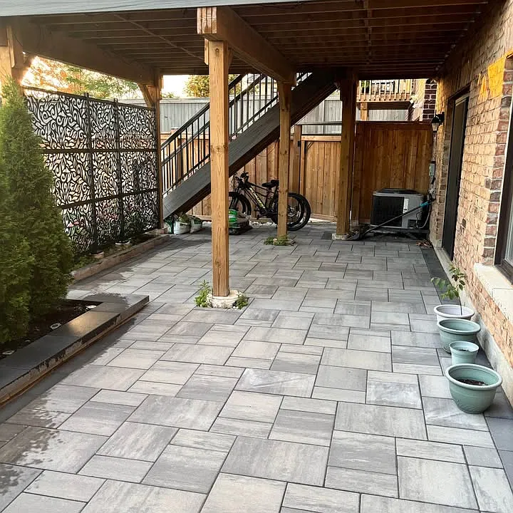Entrance to the unit and patio area