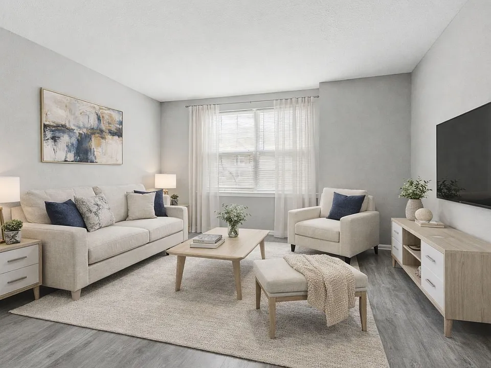Step into the inviting living space of Northbrook Apartments, where contemporary design meets cozy comfort. Enjoy ample natural light and a serene atmosphere in your new home. Schedule a tour today and find your ideal space!
