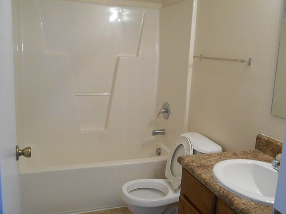 Full size bathroom in hallway and in master suite