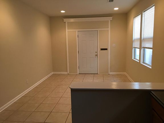 Front door view from kitchen