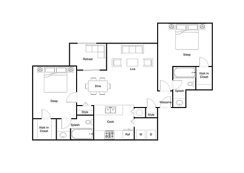 Floor plan B2