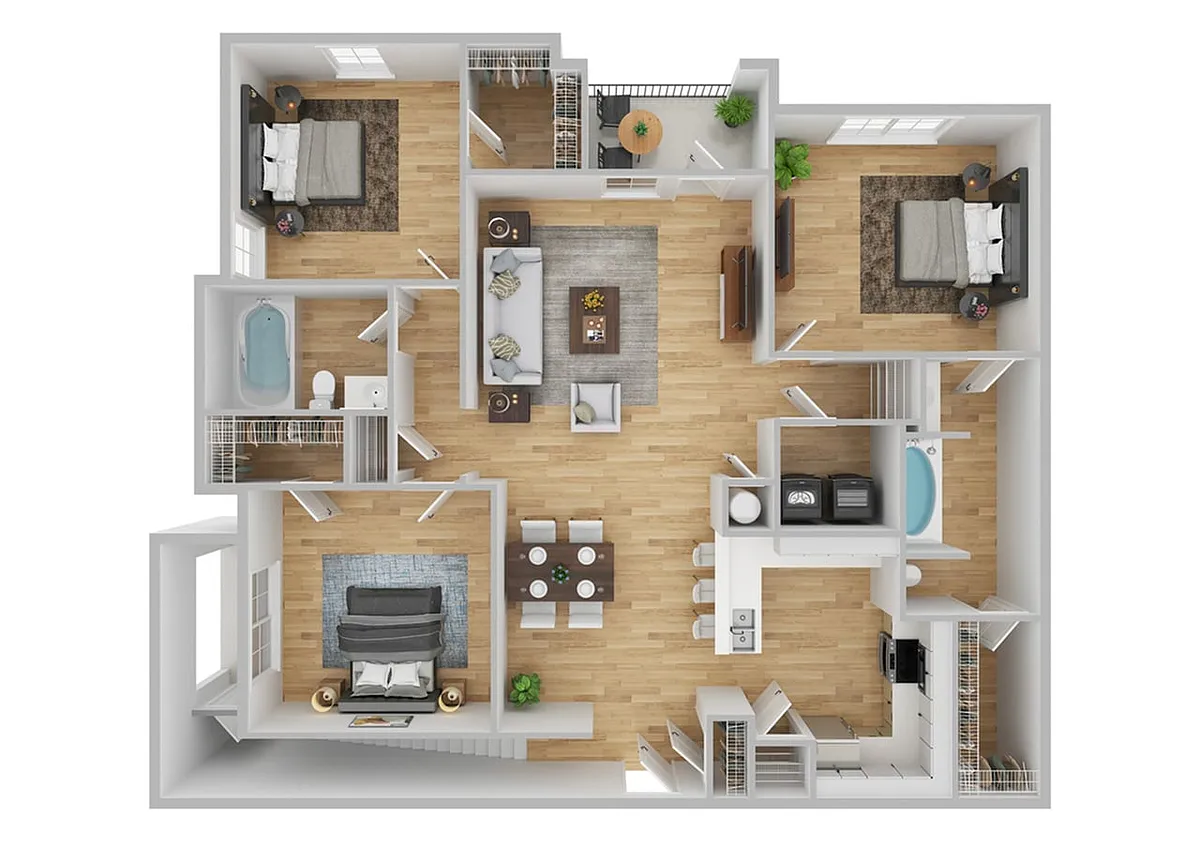 Floor plan Carnell 1 | Renovated