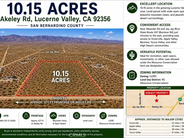 0 Akeley Rd, Lucerne Valley, CA 92356