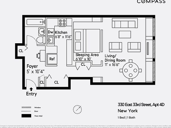 2nd image of 330 E 33rd St APT 4D