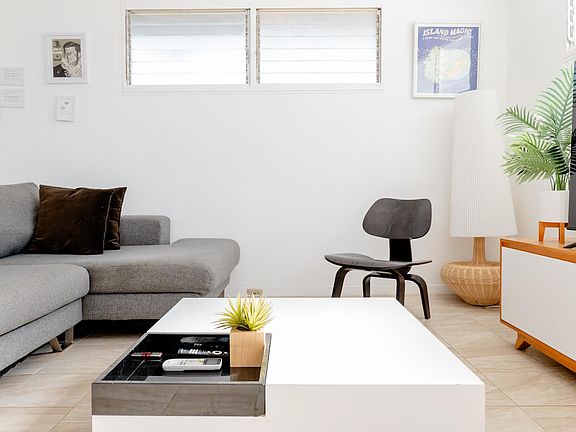 Gather around your cozy living room equipped with high powered air conditioning.