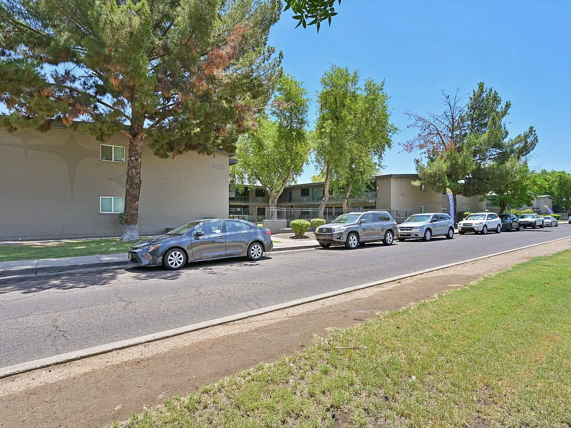 Building exterior at Cornell Apartments.