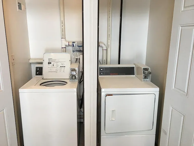 Laundry Directly out side front door