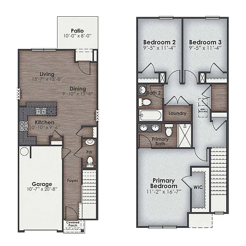 Floor plan Mitchell - 3 Bedroom + Den