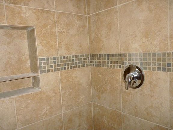Tiled master shower 