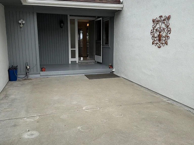 You can use it as a carport or as a patio