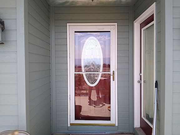 Front door and office door