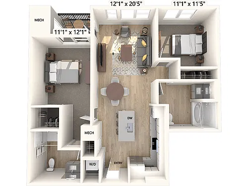 Floor plan B1-ADA