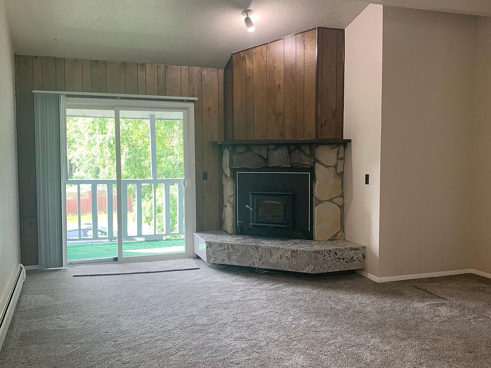 Wood burning fireplace