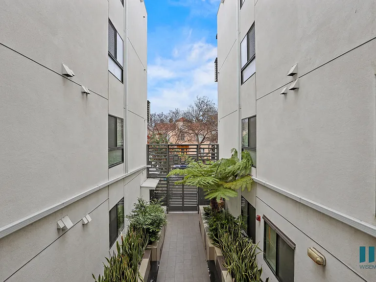 Courtyard View of the Front Entrance