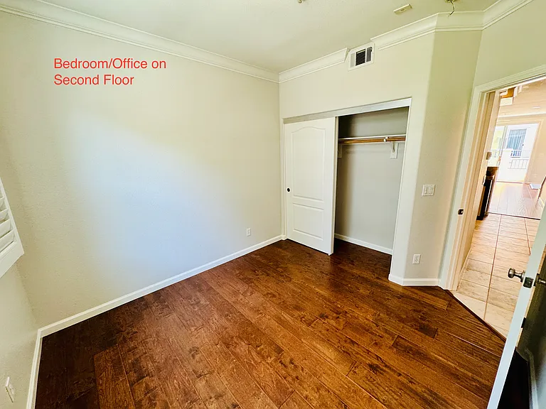 Bedroom on second floor next to kitchen
