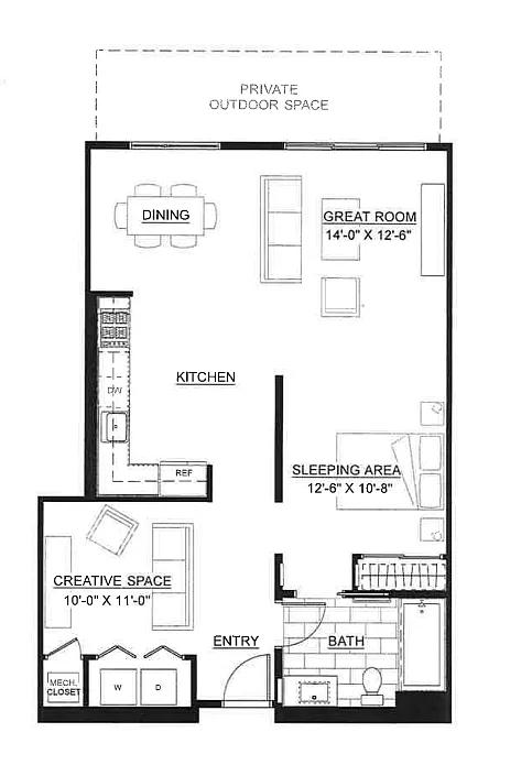 Floor plan A6D