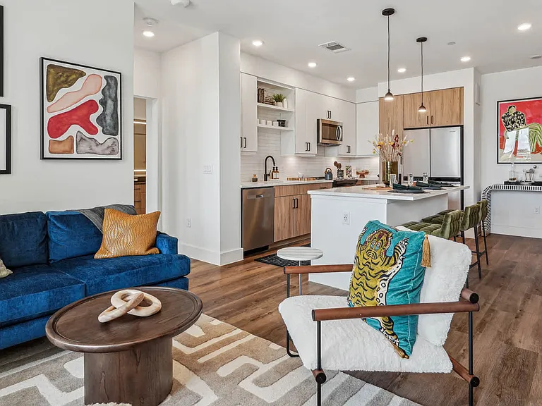 Living Room with Hard Surface Flooring