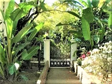 lovely entrance to garden-like grounds