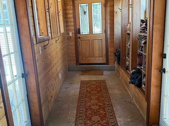 Enclosed entry.