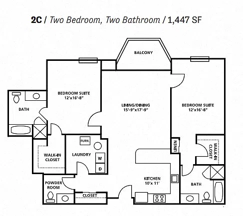 Floor plan 2C