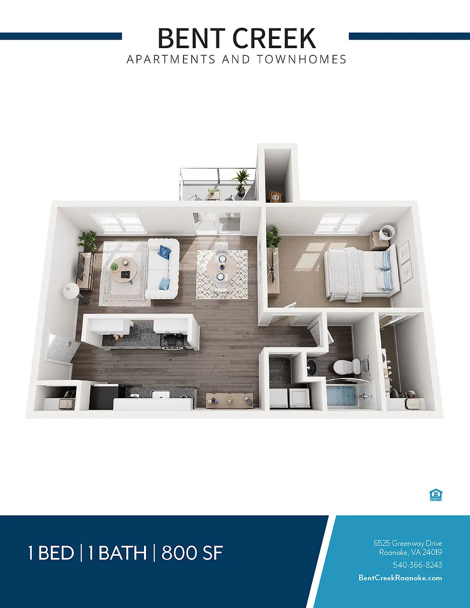 Floor plan 1 B 1B 800sq