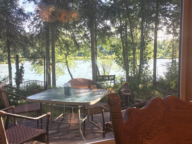 Dining room view to river