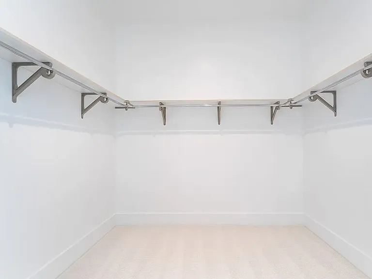 2 large walk-in closets for master bedroom