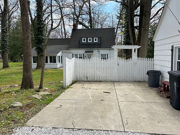 front (next to garage)