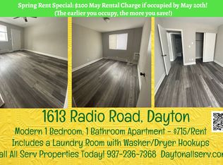 1 Bedroom Apartment with Washer/Dryer Hookups & Spring Rent Special!, Dayton, OH 45403
