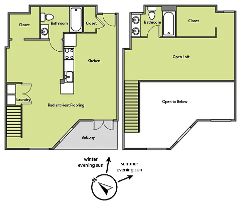 Floor plan Lofts WAITLIST ONLY - none available