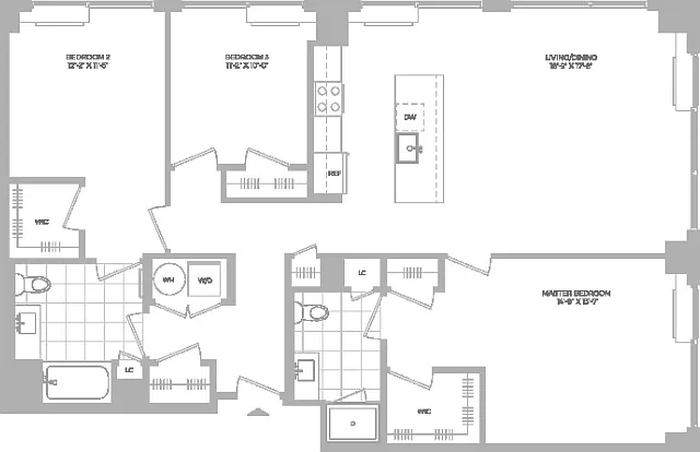 C2 -3x2 floor plan Hamilton Cove
