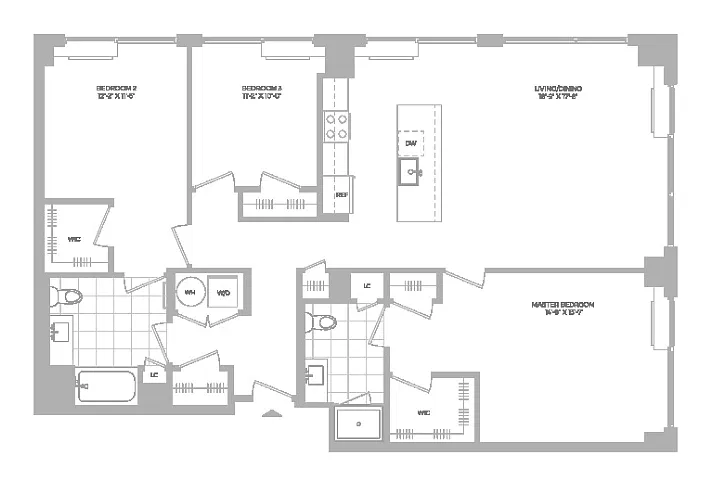Floor plan C2 -3X2