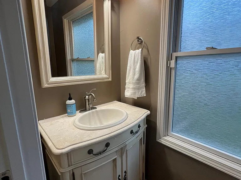 Downstairs half-bath.