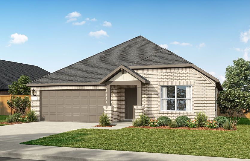 Exterior LS201, a one-story new construction home with a 2-car garage